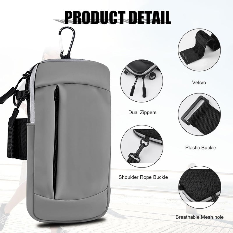 MOVOYEE Phone Holder for Running Armband,Cell Phone Purse Small Crossbody Bags for Women Men Kids,iPhone 16 16e 15 14 13 12 11 Pro Max Xs Xr X Plus SE Mini Galaxy Ultra S25 S24 Note Bag Gym Arm Bands - Image 5